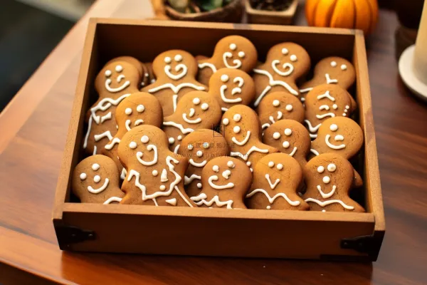 姜饼人圣诞饼干甜点摄影图 姜饼人圣诞饼干甜点摄影图