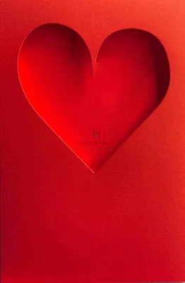 红色立体爱心镂空插画母亲节七夕背景 红色立体爱心镂空插画母亲节七夕背景