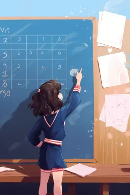 课室学习黑板儿童粉笔写字背景 课室学习黑板儿童粉笔写字背景