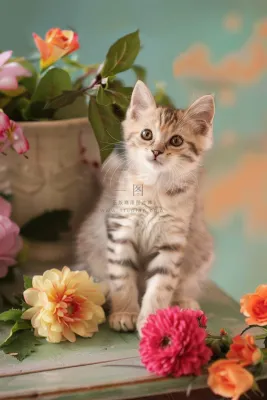 猫咪宠物猫可爱动物摄影图