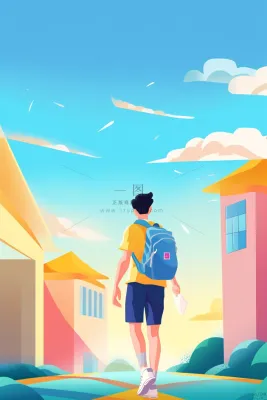 奔跑校园清新花草儿童人物背景 奔跑校园清新花草儿童人物背景