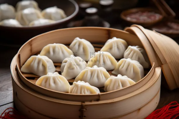 饺子包饺子新年团聚吃饺子美食摄影图