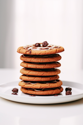 饼干酥脆下午茶美味零食美食摄影图