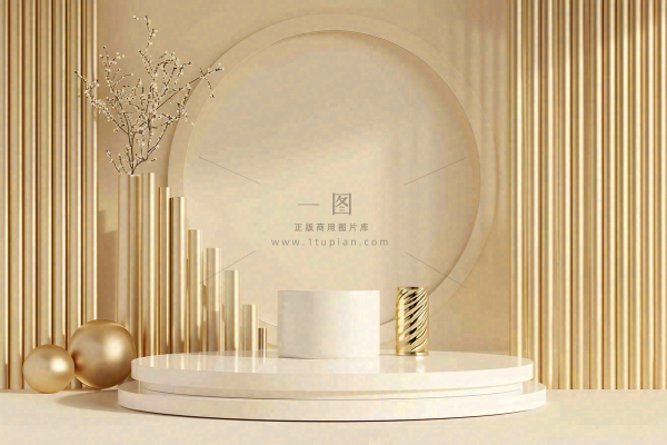 电商促销简约立体几何海报背景电商C4D展台背景 电商促销简约立体几何海报背景电商C4D展台背景