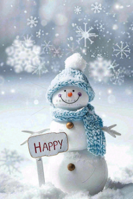 冬天白雪世界可爱雪人木牌欢迎唯美立冬小雪大雪冬至摄影图