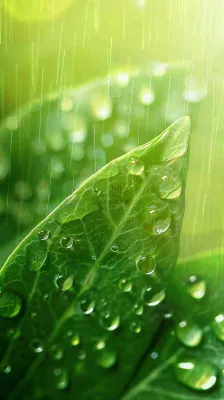 春天梅雨时节绿叶谷雨寒露摄影图 春天梅雨时节绿叶谷雨寒露摄影图
