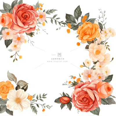 情人节520粉色爱心花浪漫海报素材背景