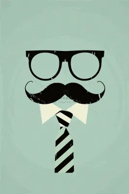 父亲节创意表情卡通男性插画背景 父亲节创意表情卡通男性插画背景