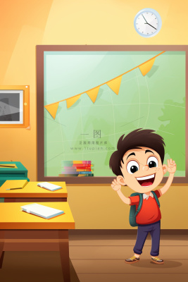 课室清新学习儿童背景 课室清新学习儿童背景