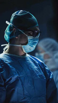 手术室的医生防护服卫生医疗医务人员劳动节摄影图