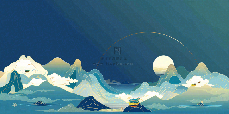 秋天插画风景处暑背景 秋天插画风景处暑背景