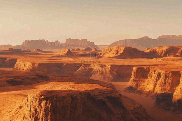 沙漠敦煌雅丹地貌黄土沙丘大漠风光摄影图