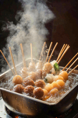 美味关东煮清汤麻辣烫美食摄影图