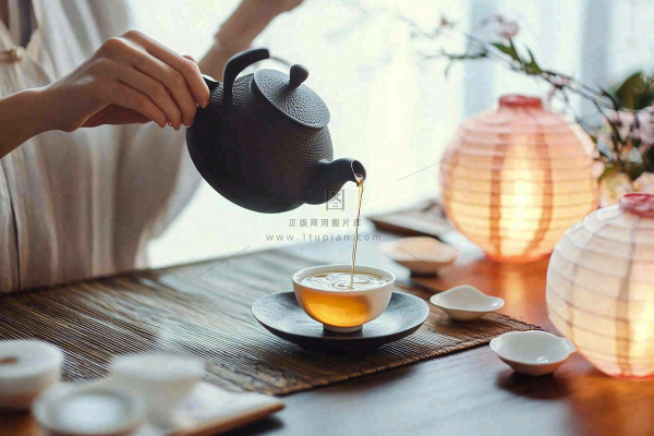 品茶煮茶茶道文化摄影图