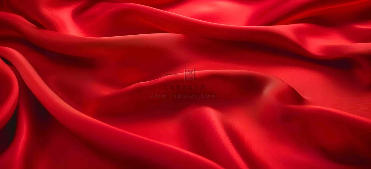 深红色丝绸纹理背景