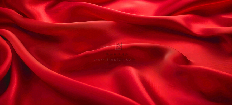 深红色丝绸纹理背景