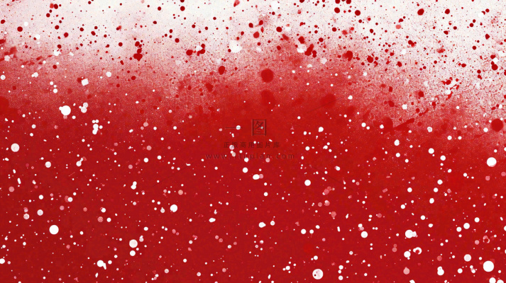 红色白点雪花背景,简约扁平 红色白点雪花背景,简约扁平