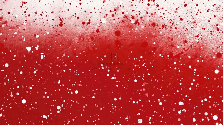 红色白点雪花背景,简约扁平 红色白点雪花背景,简约扁平