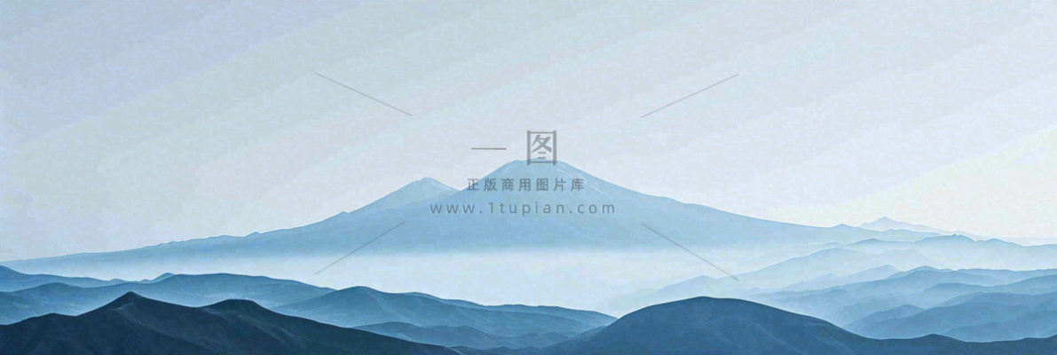 高山云层冰山雪山云雾意境，自然风景摄影图