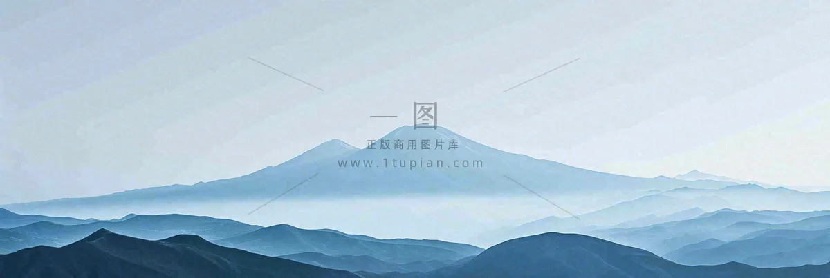 高山云层冰山雪山云雾意境,自然风景摄影图