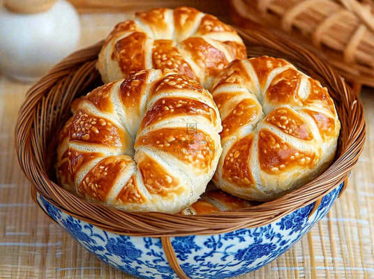 烘焙面包美食摄影图