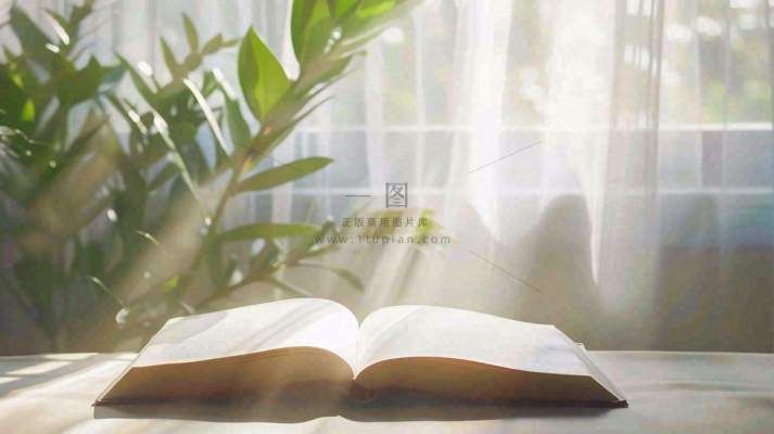 阳光下翻开的书本知识阅读世界读书日摄影图