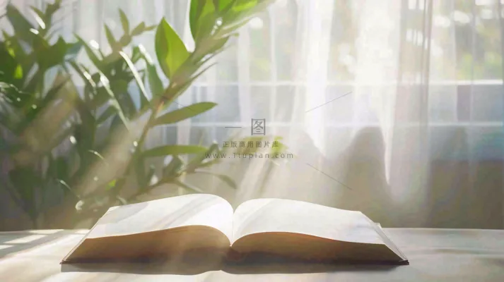 阳光下翻开的书本知识阅读世界读书日摄影图