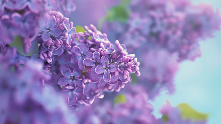 紫色花朵鲜花春天烂漫摄影图