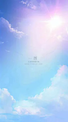 自然紫蓝色天空云层云彩漂浮浪漫阳光摄影