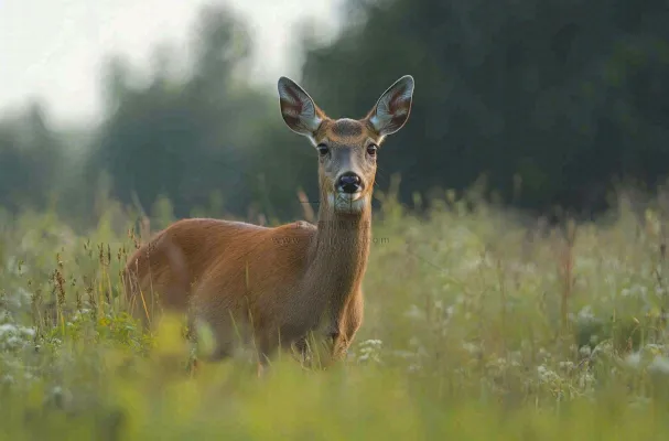 鹿动物山间草原的鹿摄影图 鹿动物山间草原的鹿摄影图