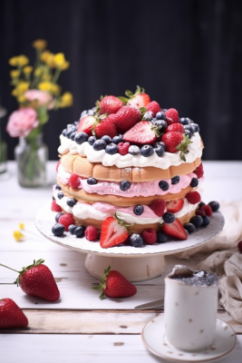 小蛋糕水果蛋糕下午茶美食甜点摄影图 小蛋糕水果蛋糕下午茶美食甜点摄影图