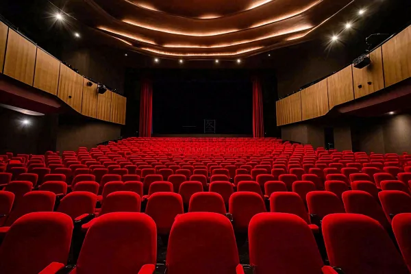 豪华电影院观影场景摄影图