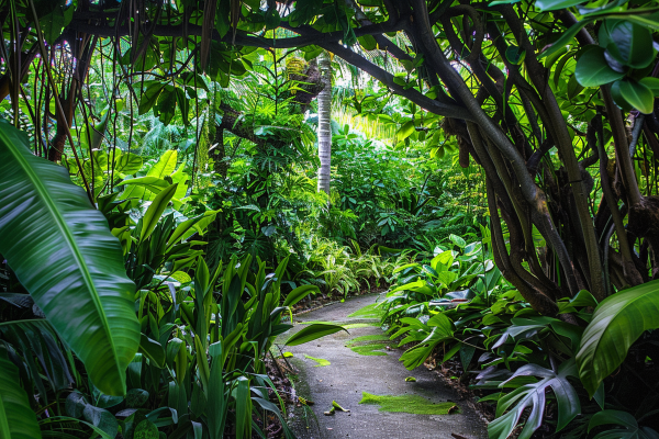 山林森林绿色大自然风景摄影图
