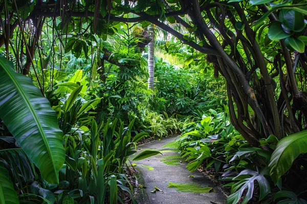 山林森林绿色大自然风景摄影图