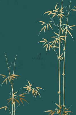 端午佳节竹子插画中国风绿色清雅静背景 端午佳节竹子插画中国风绿色清雅静背景