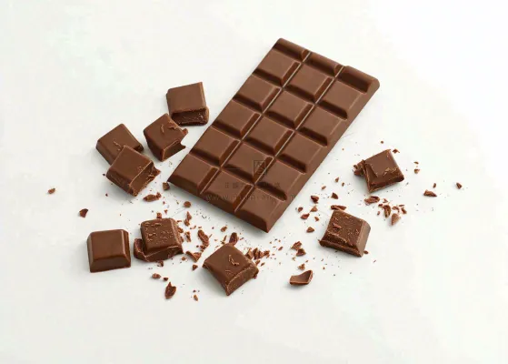 黑巧巧克力美味美食摄影图