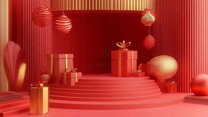 年货节促销电商背景