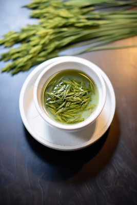 绿茶品茶茶文化摄影图