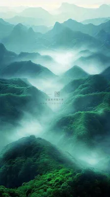 中国风高山绿植森林丛林,阳光蓝天白云,户外 中国风高山绿植森林丛林,阳光蓝天白云,户外