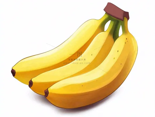 香蕉水果插画背景 香蕉水果插画背景
