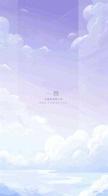 蓝紫色天空白云清新浪漫落日海上倒影 蓝紫色天空白云清新浪漫落日海上倒影