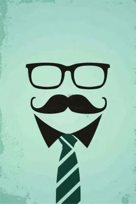 父亲节创意表情卡通男性插画背景 父亲节创意表情卡通男性插画背景