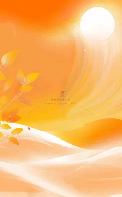 秋天白鹭齐飞黄了树叶重阳节立秋白鹭秋分插画背景 秋天白鹭齐飞黄了树叶重阳节立秋白鹭秋分插画背景