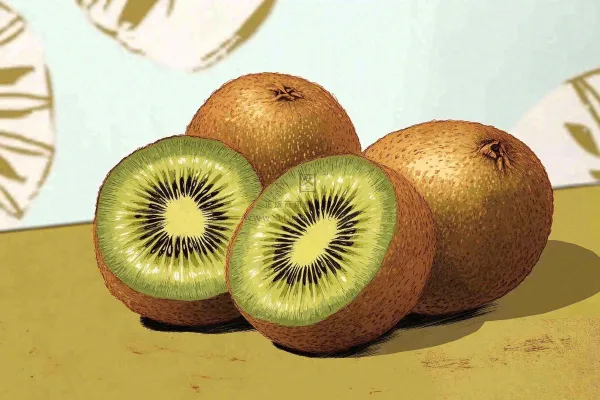 新鲜水果猕猴桃摄影图