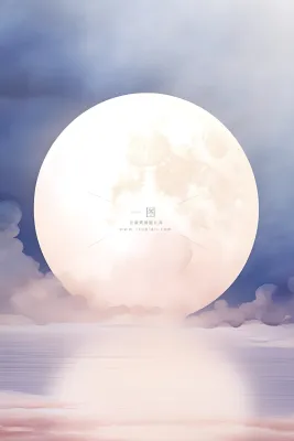 简约极简渐变月亮背景 简约极简渐变月亮背景