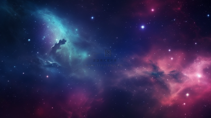 星空宇宙星云粒子渲染背景素材