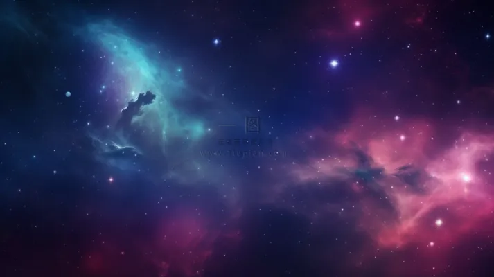 星空宇宙星云粒子渲染背景素材