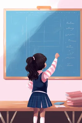 课室学习黑板儿童粉笔写字背景 课室学习黑板儿童粉笔写字背景