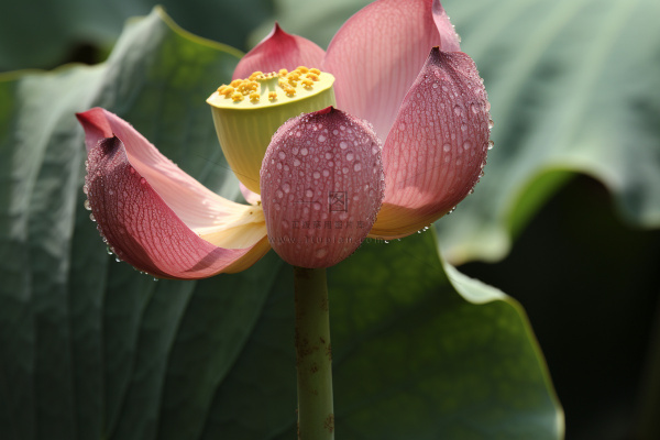绿色简约节气清新意境背景