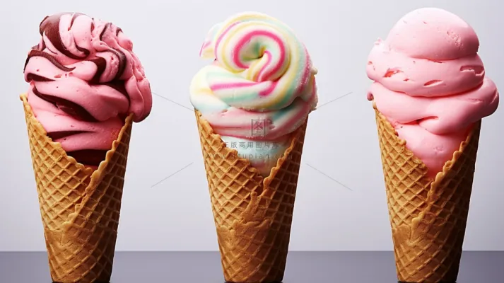 夏日冰淇淋清凉蛋筒甜点摄影图 夏日冰淇淋清凉蛋筒甜点摄影图